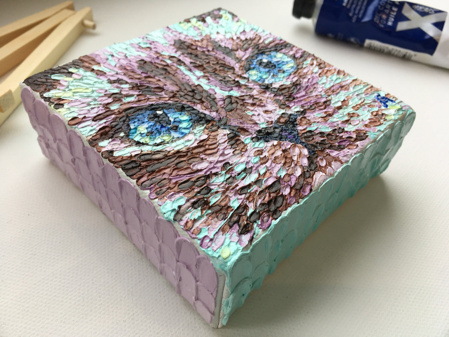 Impasto oil paintings