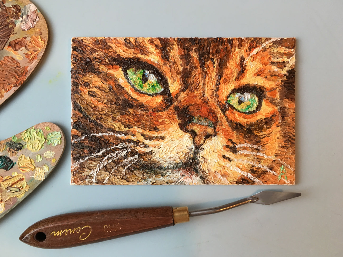 Impasto oil painting "Eternal"