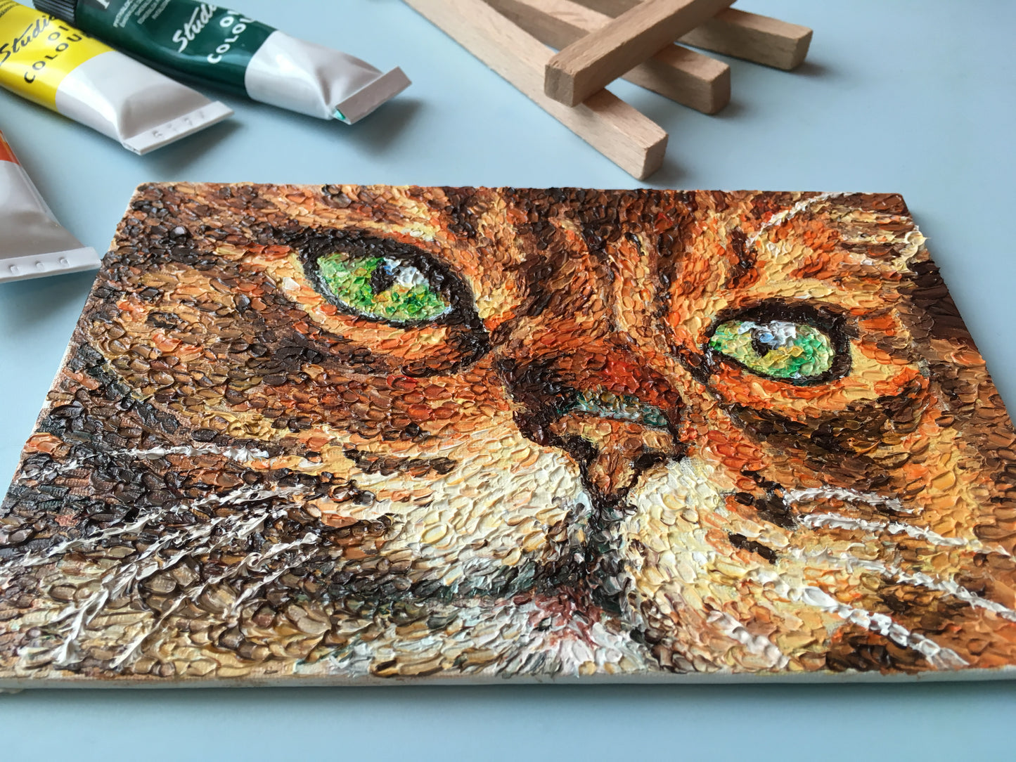 Impasto oil painting "Eternal"