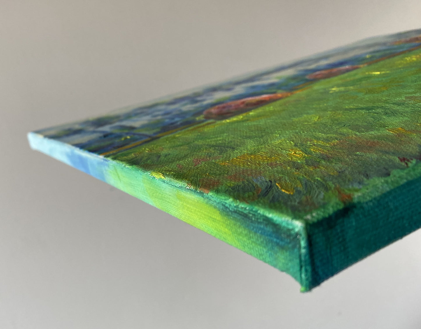 Oil painting "Haystacks at Giverny"