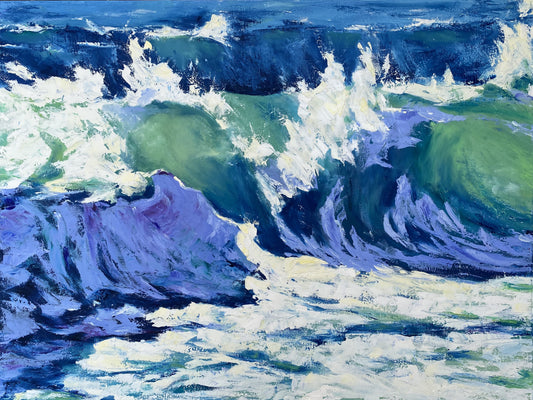 Texture oil painting "Abstract Wave"