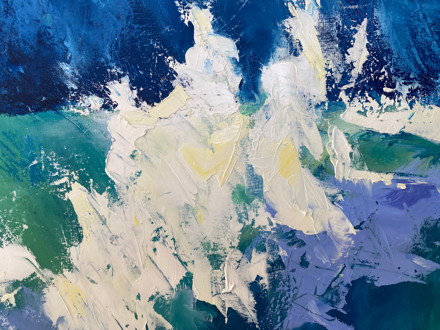 Texture oil painting "Abstract Wave"