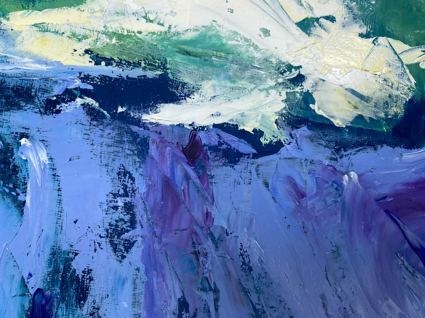 Texture oil painting "Abstract Wave"