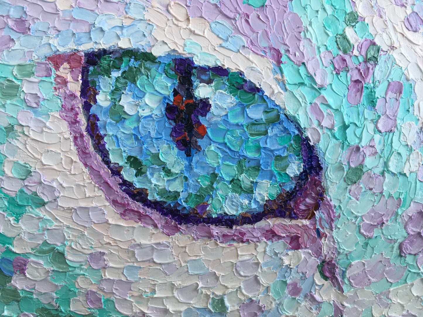 Impasto oil painting "Angel"