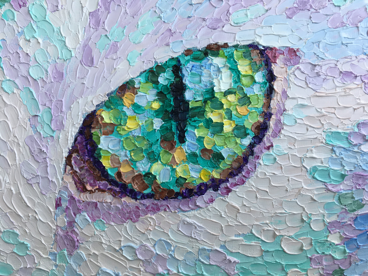 Impasto oil painting "Angel"