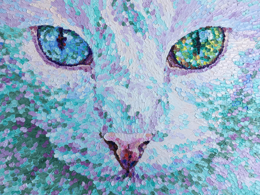 Impasto oil painting "Angel"