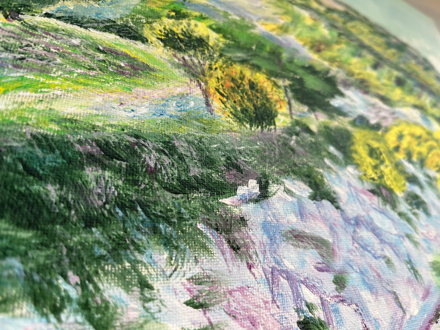 Acrylic painting "Side of the road. Motenegro"