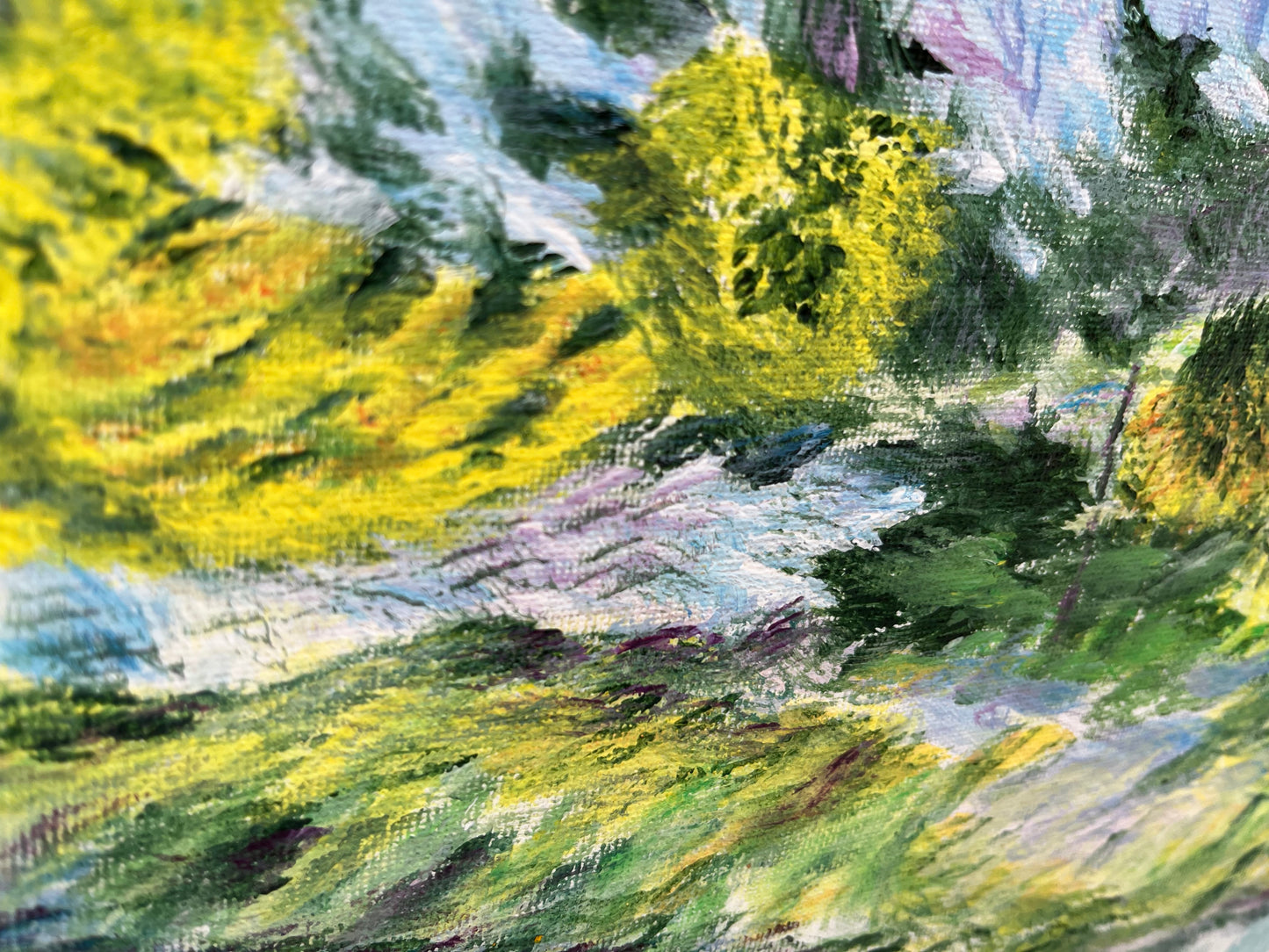 Acrylic painting "Side of the road. Motenegro"